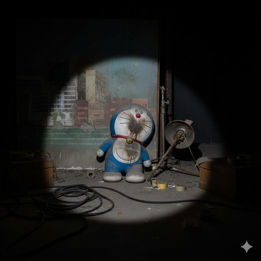 Abandoned Set — Lifeless Character POV (Flashlight / Torch)