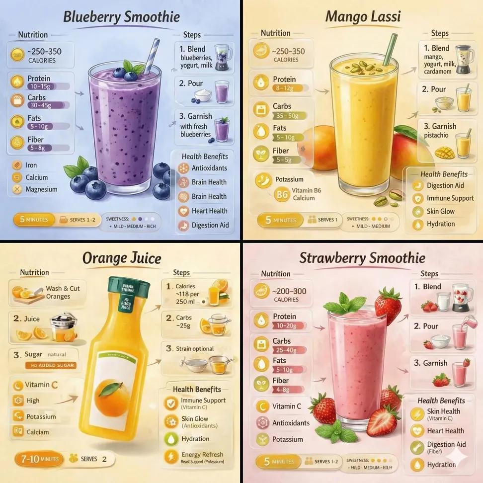 AI Generated Juice Infographic Design