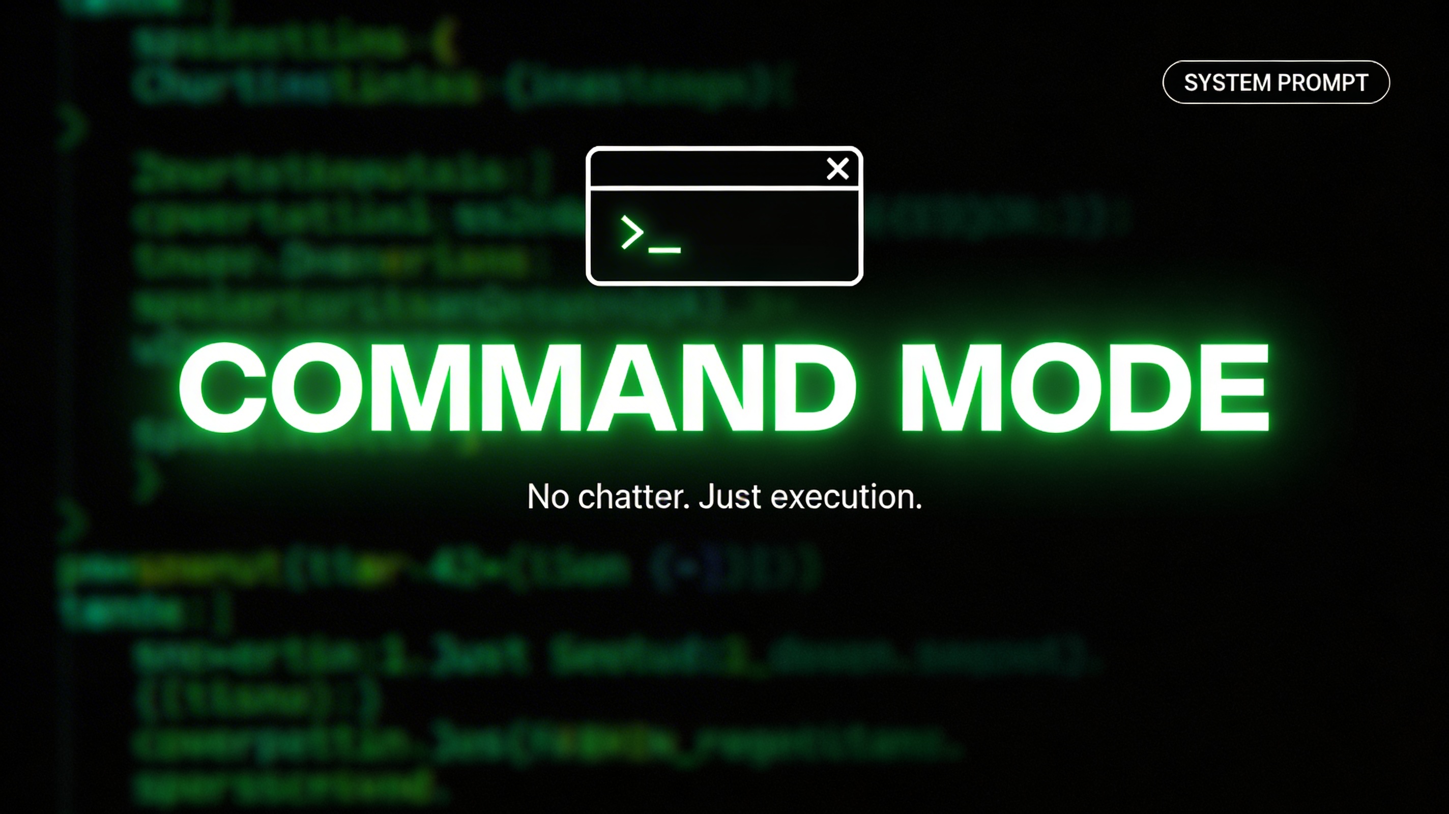Directive Mode: Pure Command Execution Framework