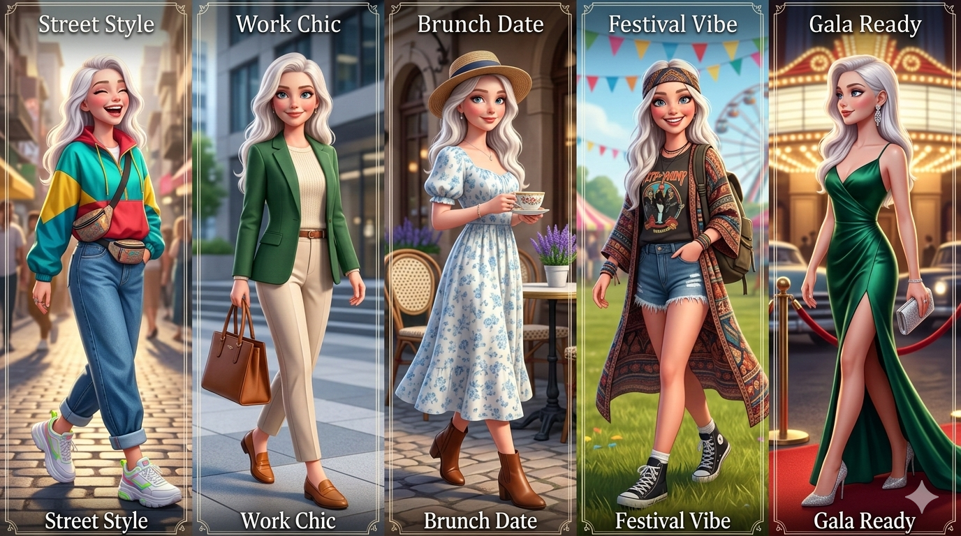 5 Outfit Style Panels